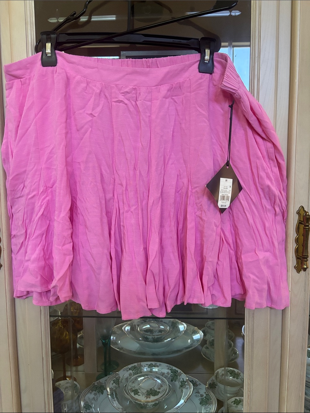 Ava & Viv Bright Pink Circle Skirt